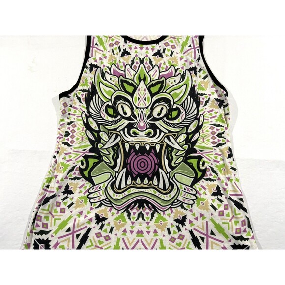 Into The AM Tribal Beast Graphic Premium AOP Tank Top Sleeveless Rave EDC Sz 2XL - Picture 3 of 10